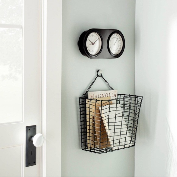 Hearth & Hand with Magnolia Wall Clock & Thermometer - Picture 6 of 6